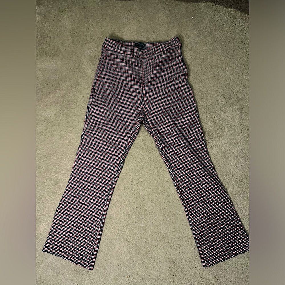 Forever 21 plaid patterned work pant